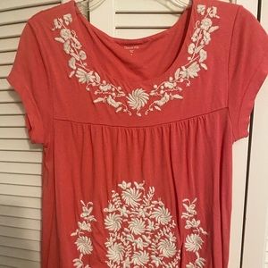 Embroidered top